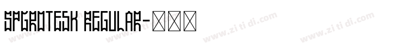 SPGrotesk Regular字体转换